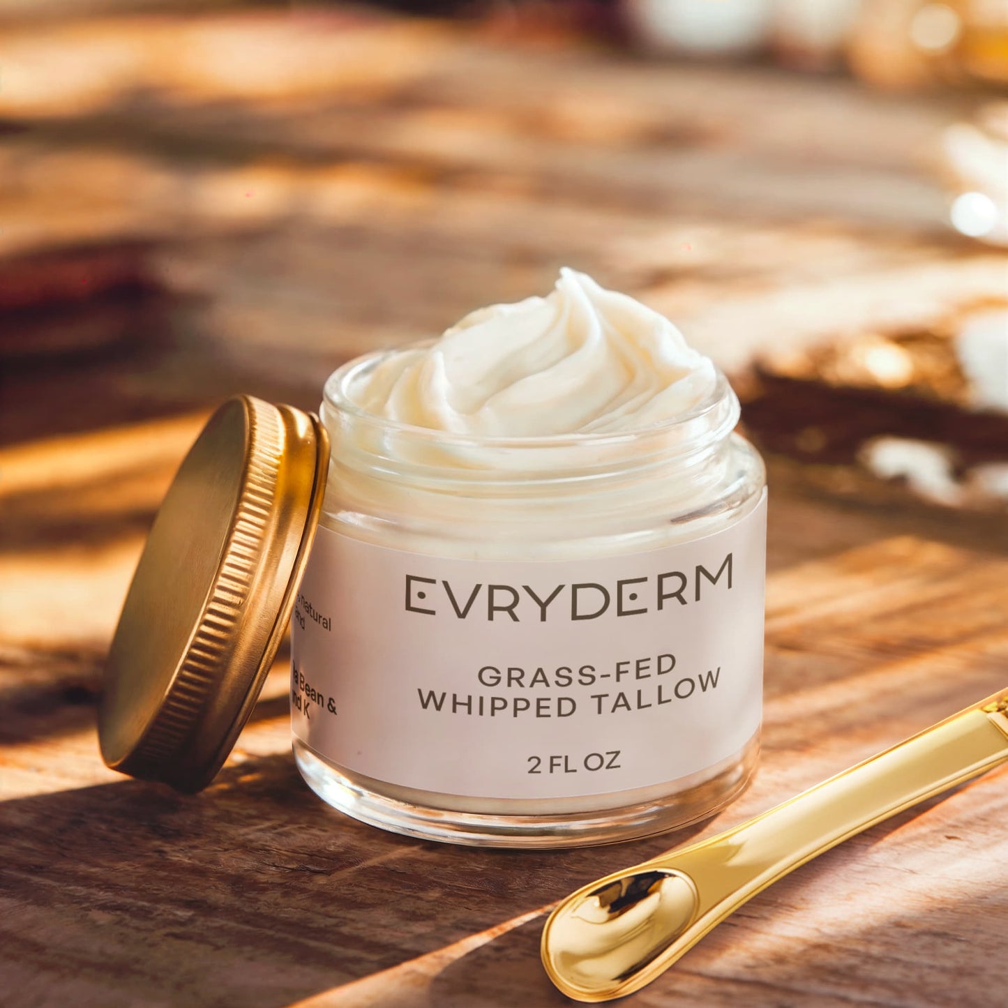 Whipped Grass-Fed Tallow Balm with Vanilla Bean
